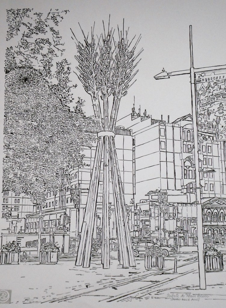 Christchurch City Sculpture; Tribute to Flower Power