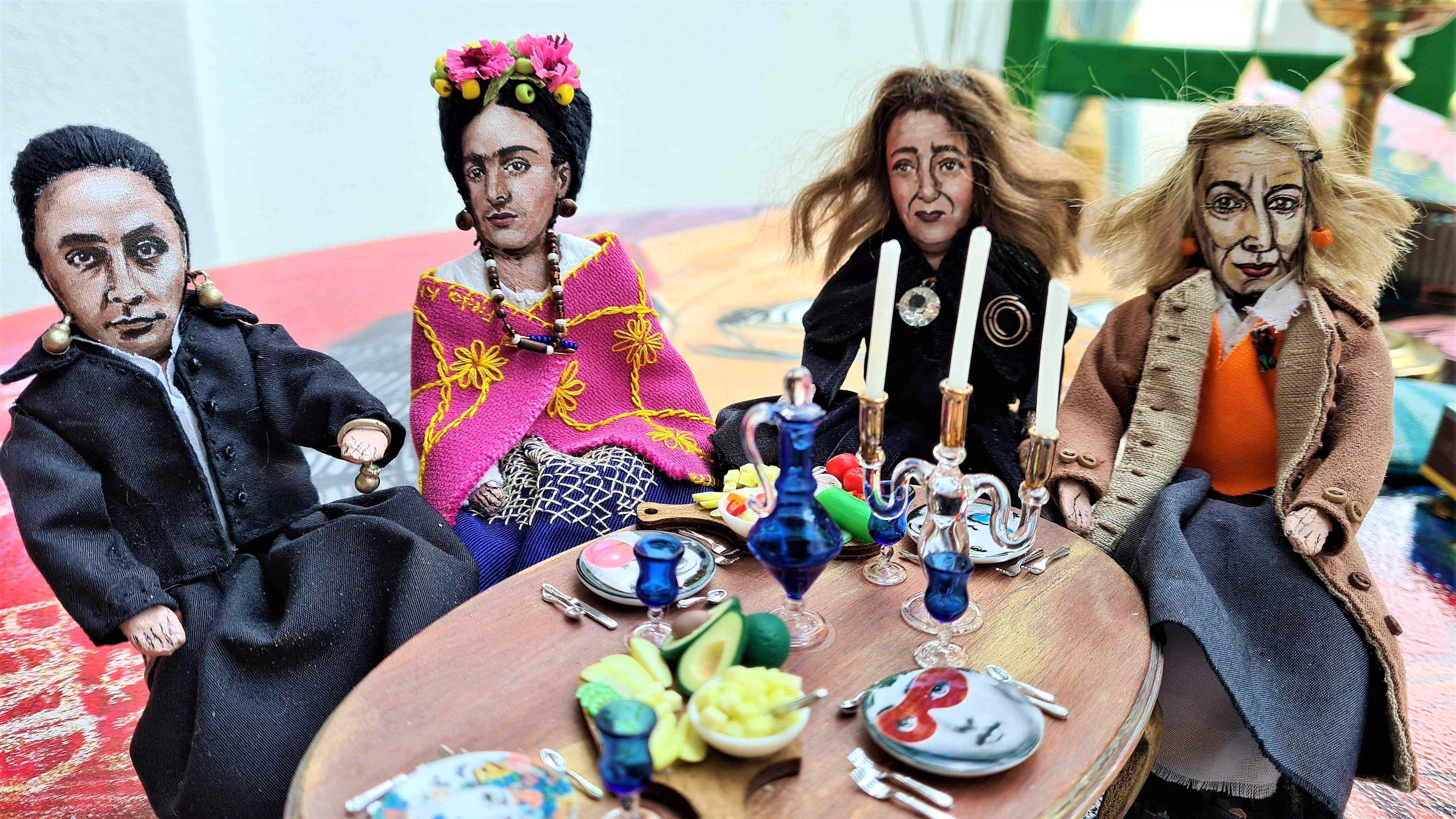 Dollshouse Ladies, 13cm high